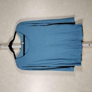 04137 Comfy USA muted teal 3/4 sleeve tee M